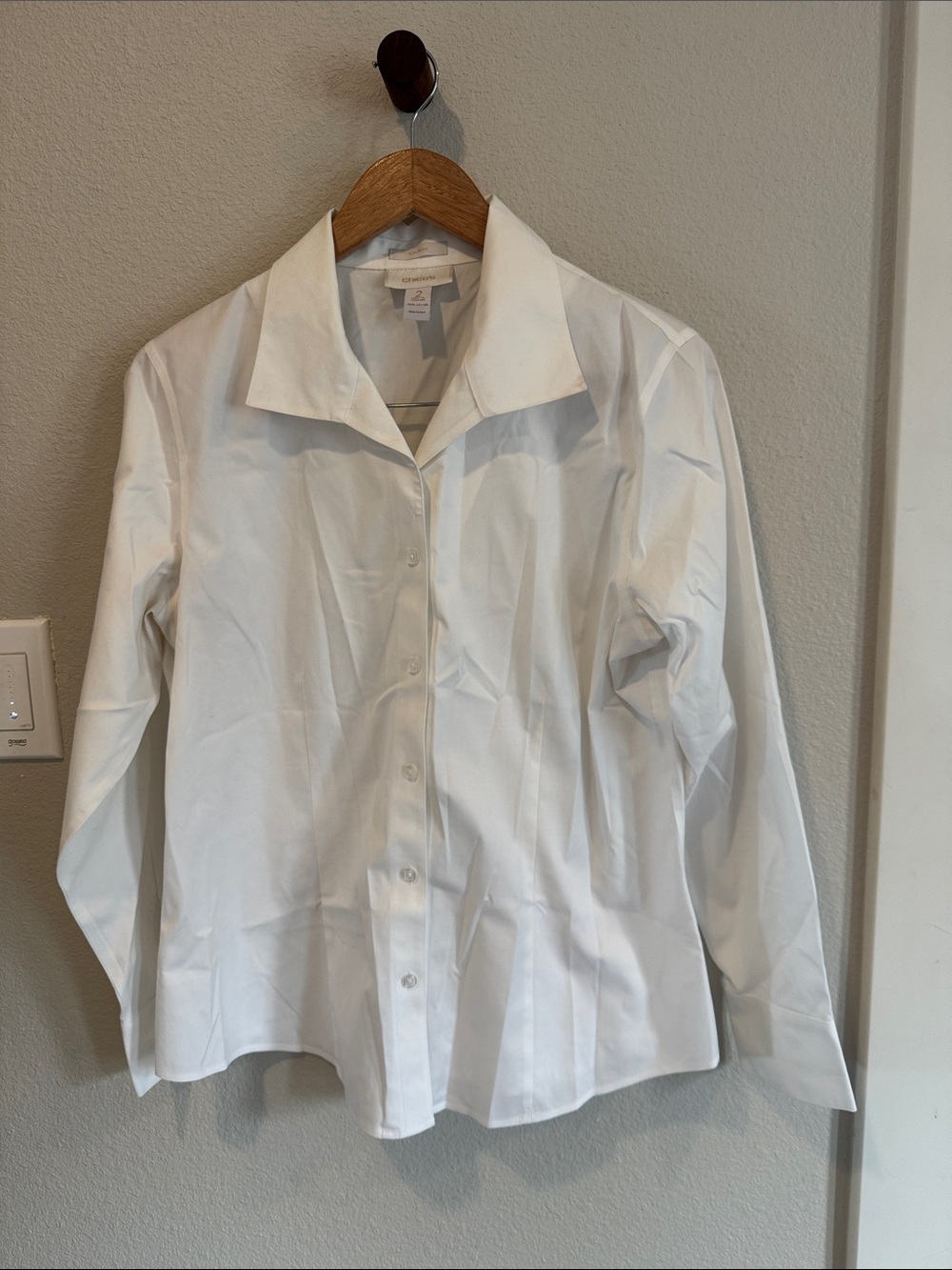 Chico's White Button-Down Shirt